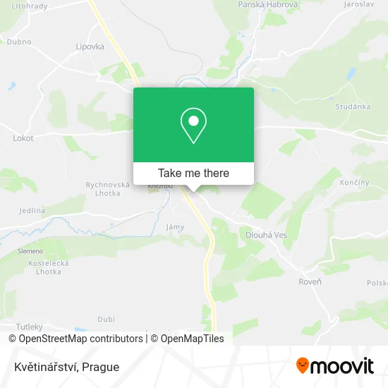 Květinářství map