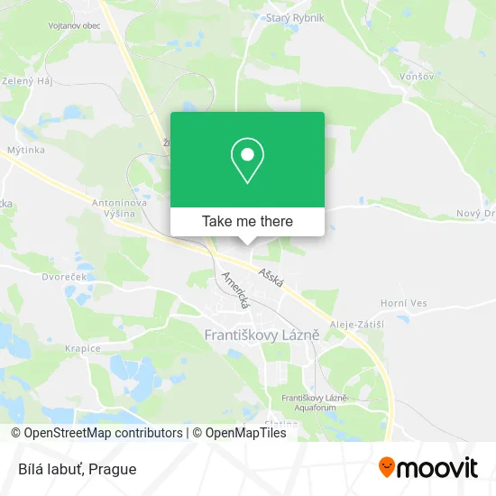 Карта Bílá labuť