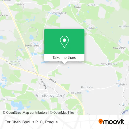 Карта Tor Cheb, Spol. s R. O.