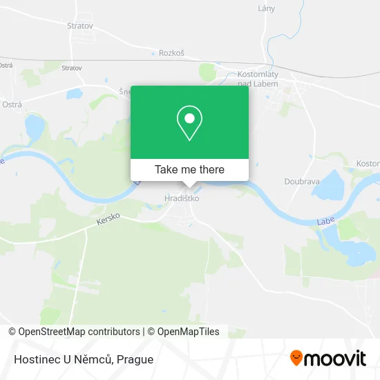 Карта Hostinec U Němců