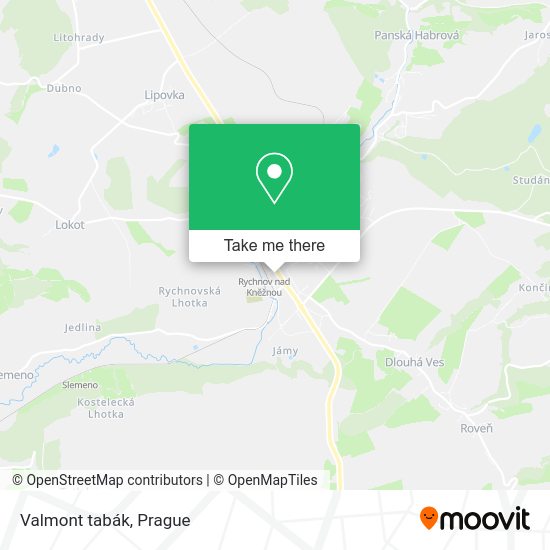 Карта Valmont tabák