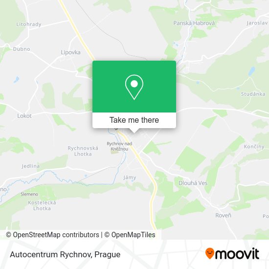 Карта Autocentrum Rychnov