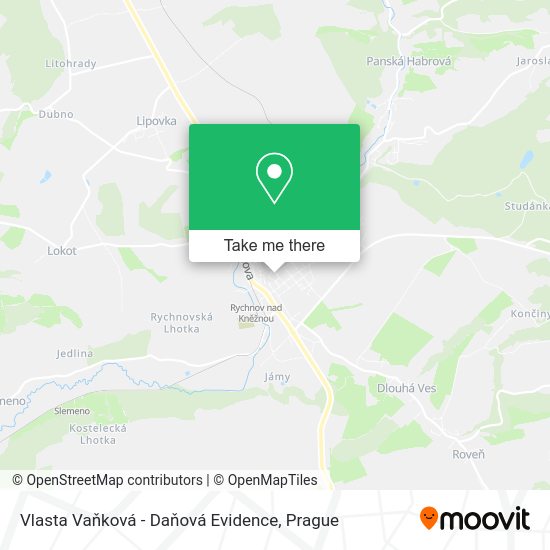 Карта Vlasta Vaňková - Daňová Evidence