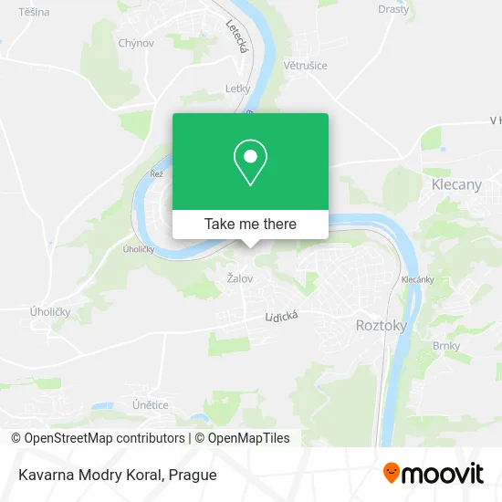 Карта Kavarna Modry Koral