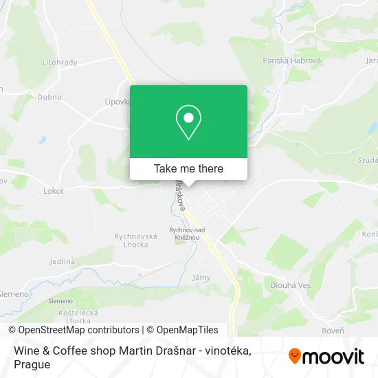 Карта Wine & Coffee shop Martin Drašnar - vinotéka