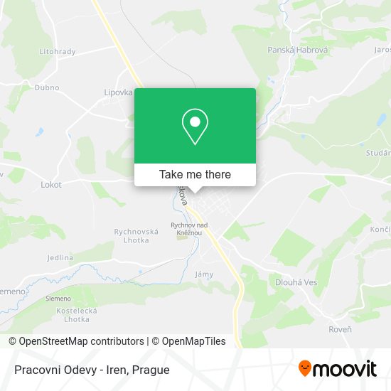 Карта Pracovni Odevy - Iren
