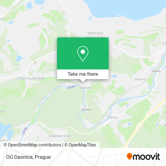 Карта OÚ Dasnice