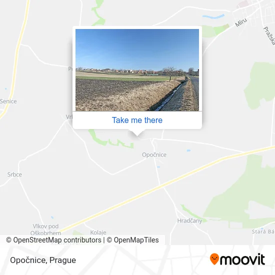 Карта Opočnice