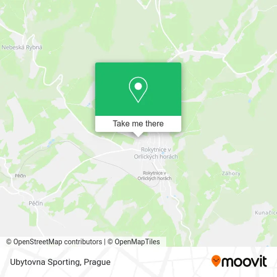 Карта Ubytovna Sporting