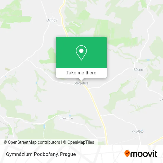 Карта Gymnázium Podbořany