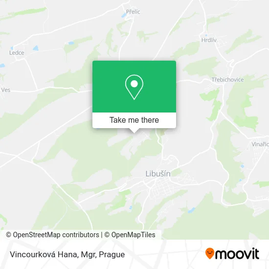 Карта Vincourková Hana, Mgr