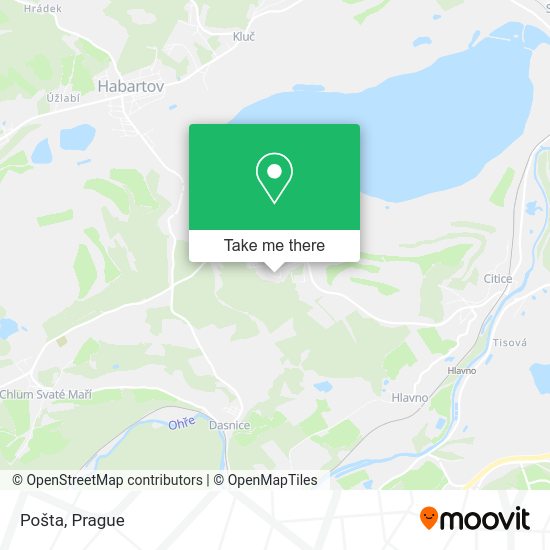 Карта Pošta