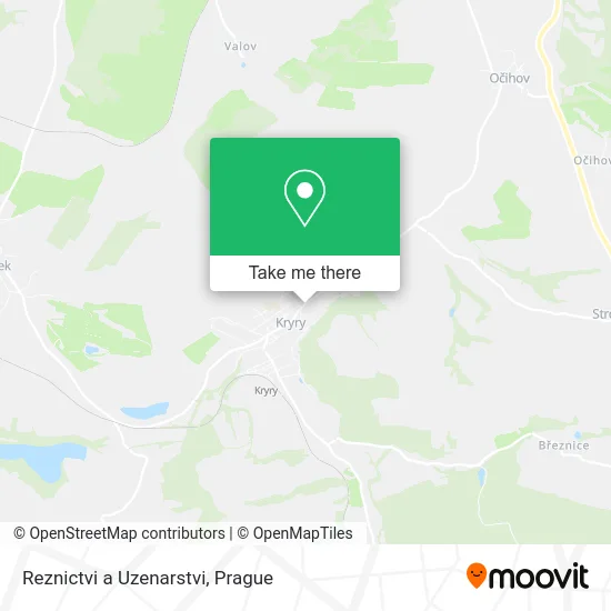 Карта Reznictvi a Uzenarstvi
