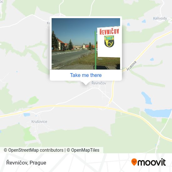 Карта Řevničov
