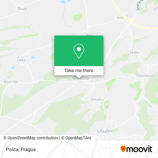Карта Pošta