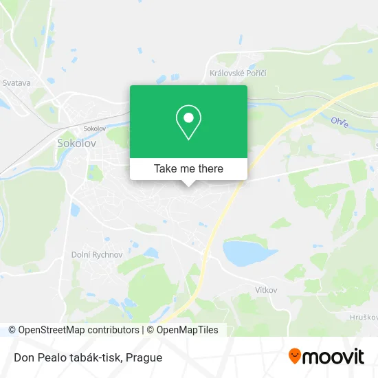 Карта Don Pealo tabák-tisk