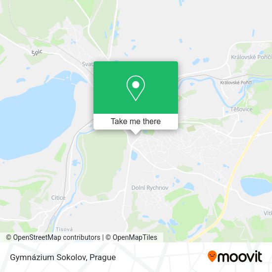 Карта Gymnázium Sokolov