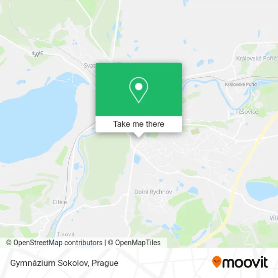 Карта Gymnázium Sokolov