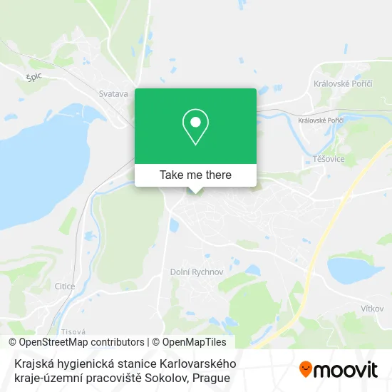Карта Krajská hygienická stanice Karlovarského kraje-územní pracoviště Sokolov
