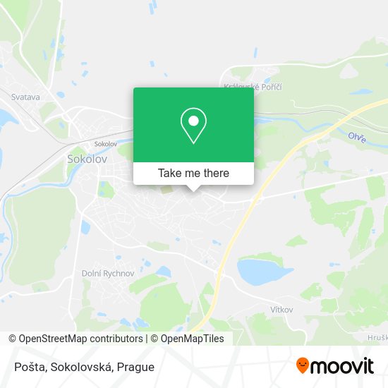 Карта Pošta, Sokolovská