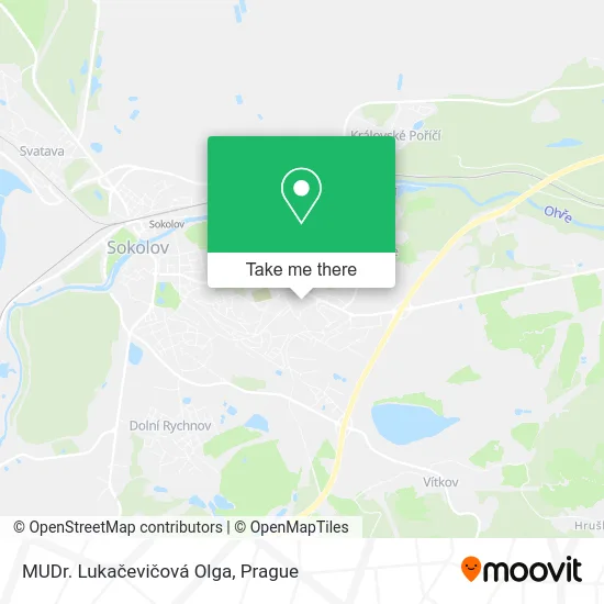 Карта MUDr. Lukačevičová Olga