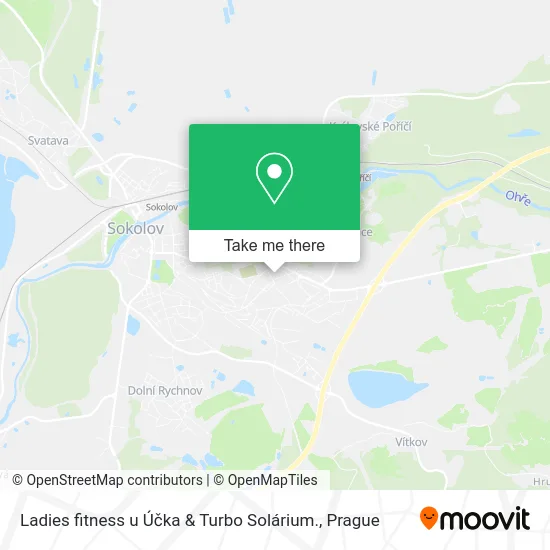 Ladies fitness u Účka & Turbo Solárium. map