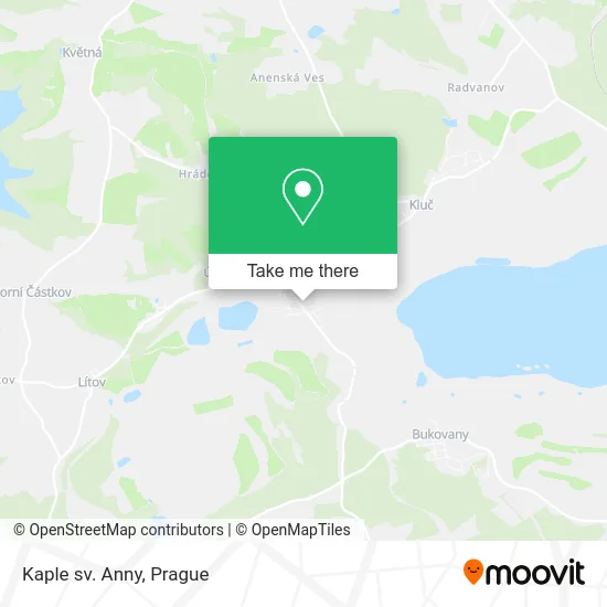 Карта Kaple sv. Anny