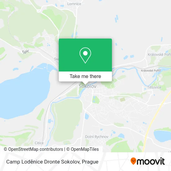 Карта Camp Loděnice Dronte Sokolov