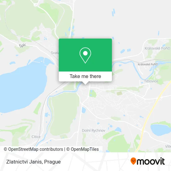 Карта Zlatnictvi Janis