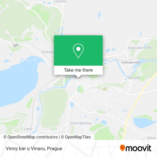 Карта Vinny bar u Vinaru