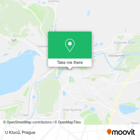 U Kloců map