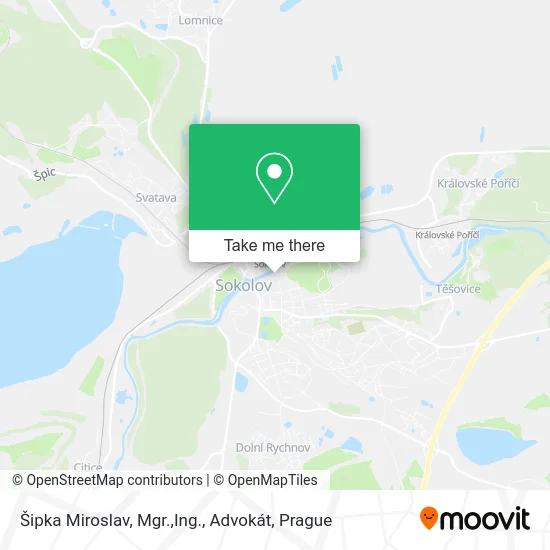 Карта Šipka Miroslav, Mgr.,Ing., Advokát