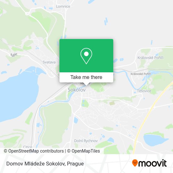 Карта Domov Mládeže Sokolov