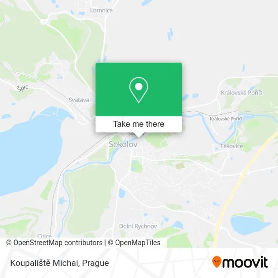 Карта Koupaliště Michal