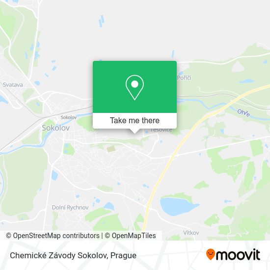 Карта Chemické Závody Sokolov