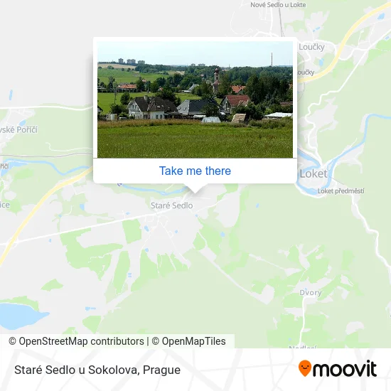 Карта Staré Sedlo u Sokolova