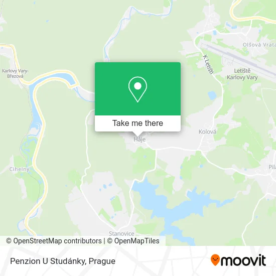 Карта Penzion U Studánky