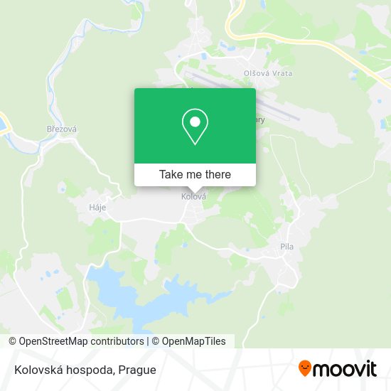 Карта Kolovská hospoda