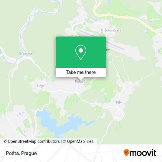 Карта Pošta