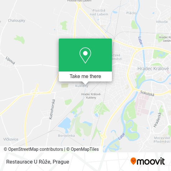 Карта Restaurace U Růže