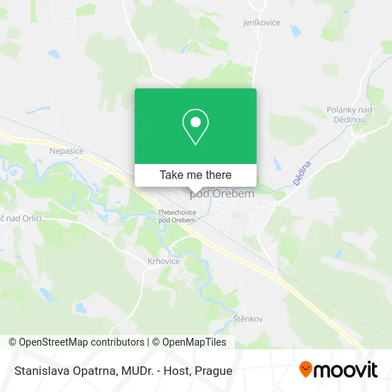 Карта Stanislava Opatrna, MUDr. - Host