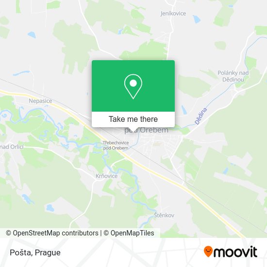 Карта Pošta