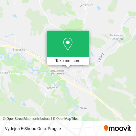 Карта Vydejna E-Shopu Orlic