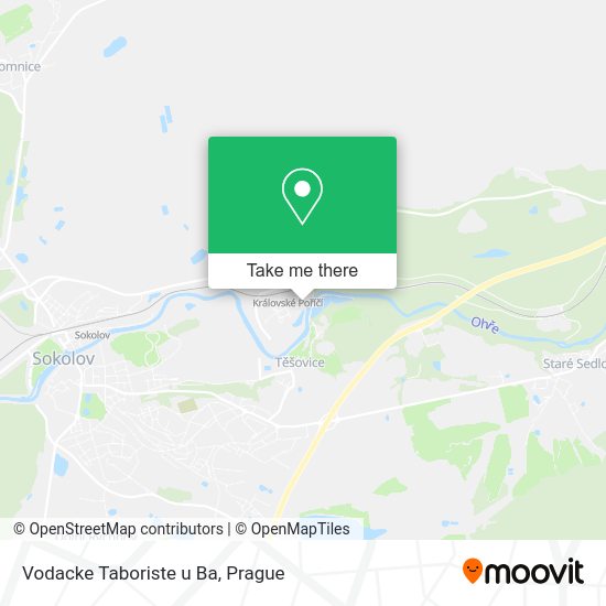 Vodacke Taboriste u Ba map