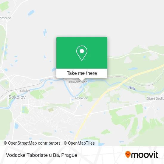 Карта Vodacke Taboriste u Ba