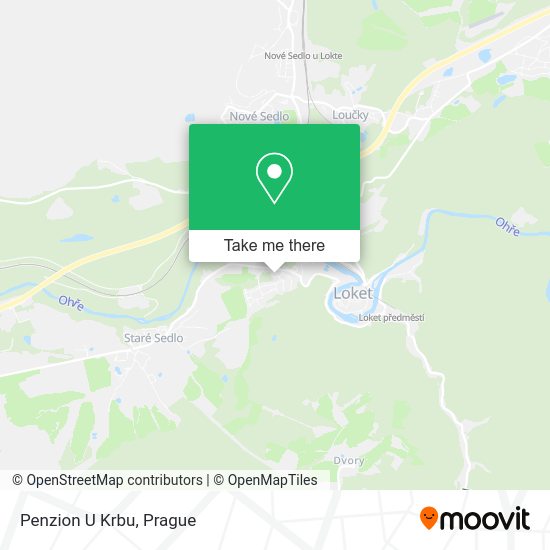 Карта Penzion U Krbu