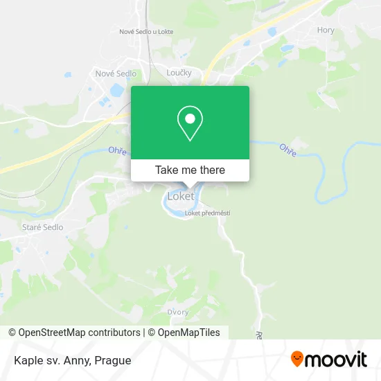 Карта Kaple sv. Anny