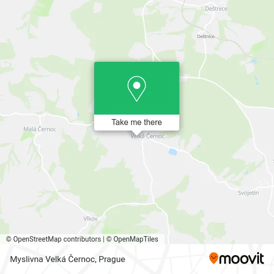 Карта Myslivna Velká Černoc