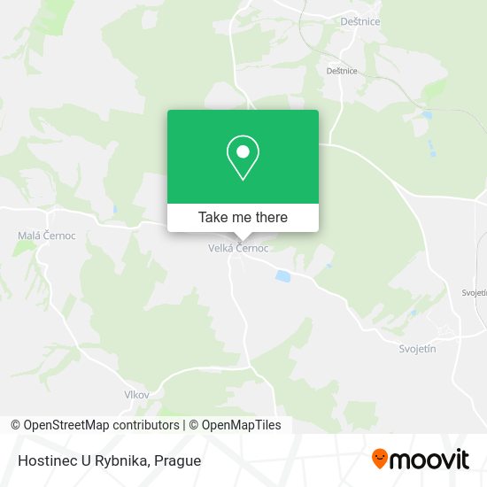 Карта Hostinec U Rybnika