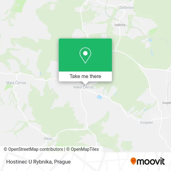 Карта Hostinec U Rybnika